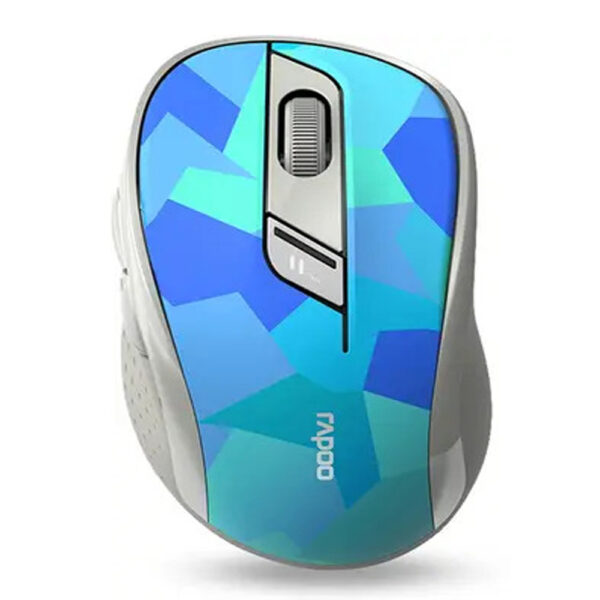 RAPOO M500 Blue Wireless Optical Mouse with Bluetooth  (2.4GHz Wireless, Bluetooth, Blue)