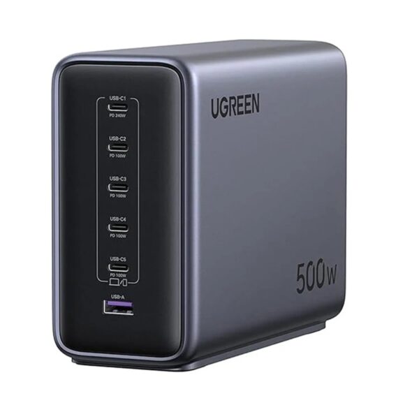 Ugreen Nexode X759 (55550B) 1 Port USB & 5 USB-C 500W GaN Desktop Charging Station