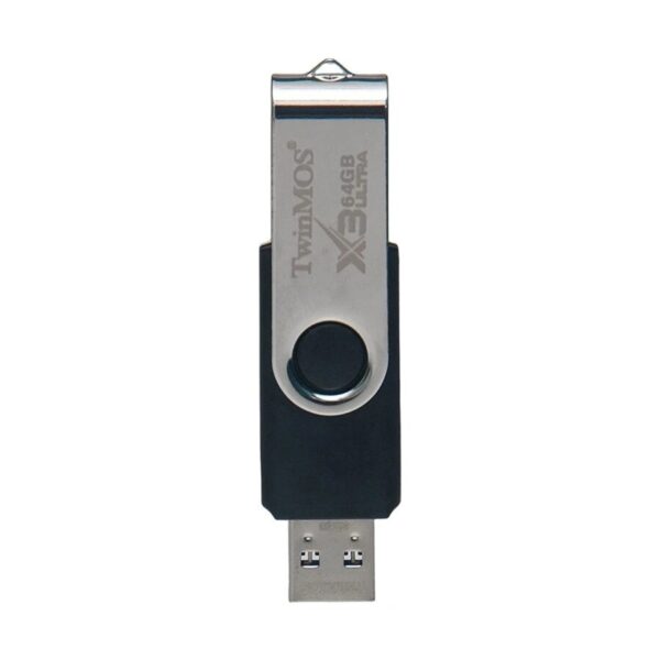 TwinMOS X3 Ultra 64GB USB 3.2 Black-Silver Pen Drive