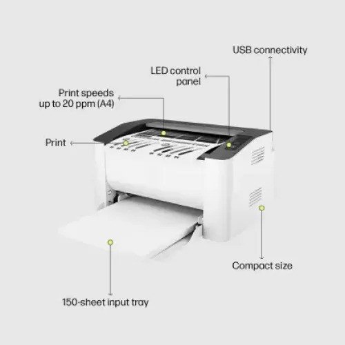 HP Laser 1008a Single Function Mono Laser Printer - Image 3