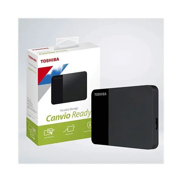 Toshiba Canvio Ready 1TB USB 3.2 Black External HDD #HDTP310AK3AA - Image 3