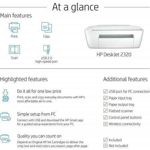 HP DeskJet 2320 All-in-One Printer - Image 5